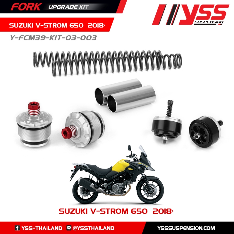 5ad7347340fd4eaea7215047e33dfbb3 SUZUKI VSTROM 650 κιτ βελτίωσης πιρουνιού YSS - Image 1