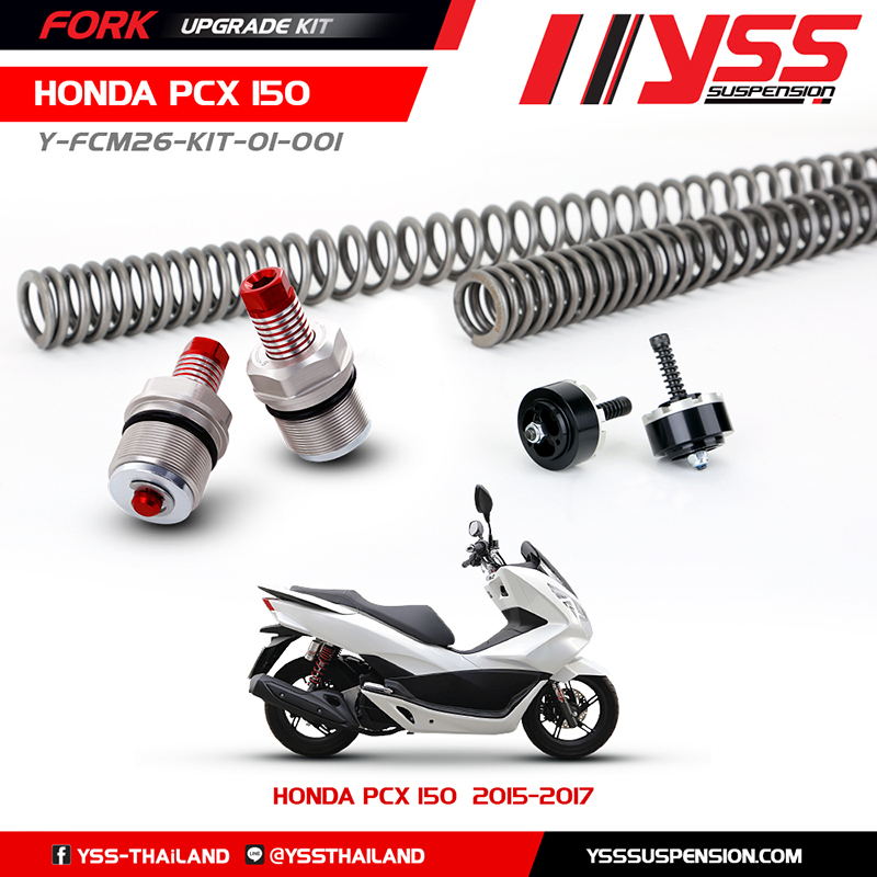 Y-FCM26-KIT-01-001 Honda PCX 150 2014-2017 κιτ βελτίωσης πιρουνιού YSS - Image 1